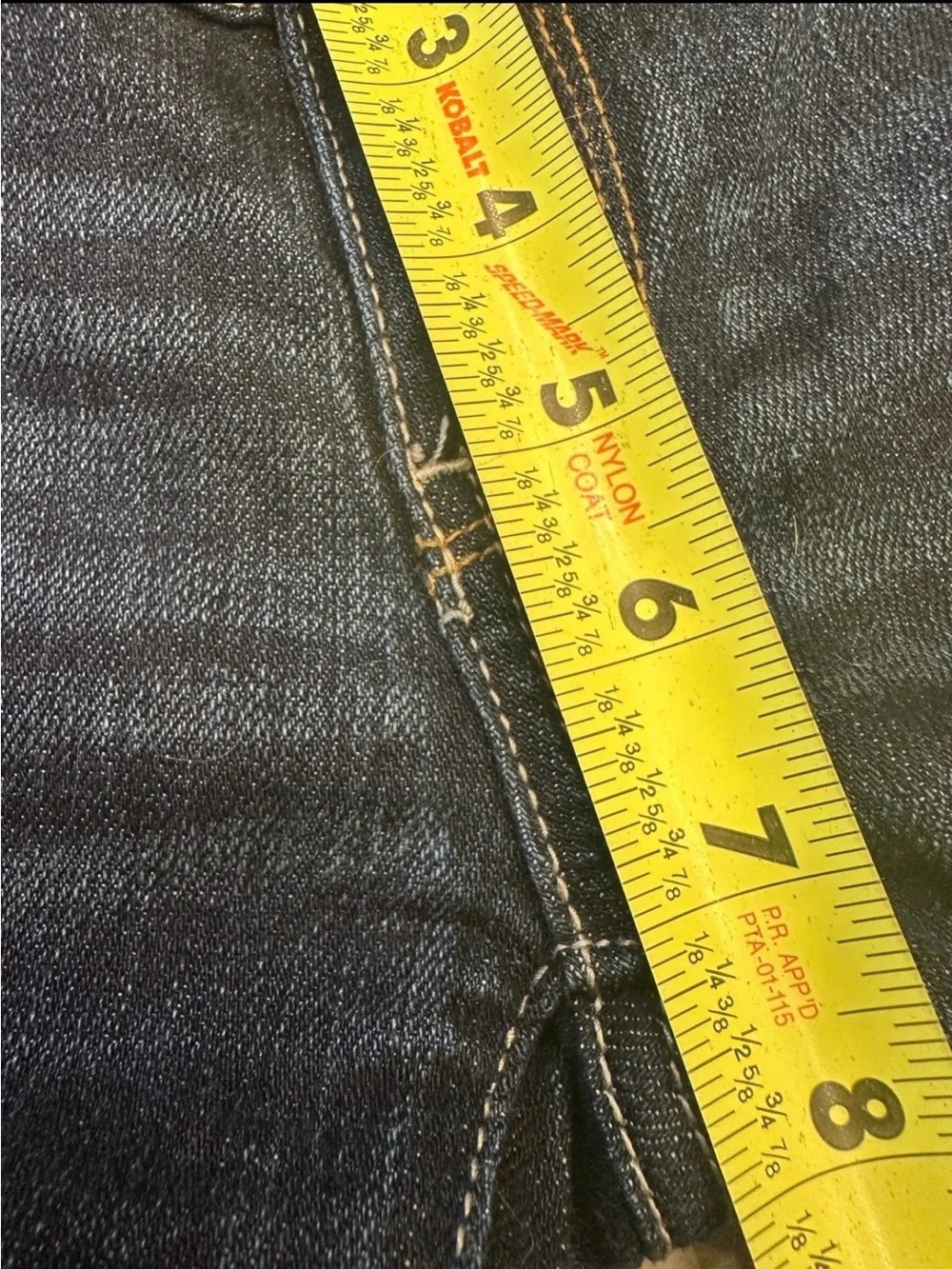 American Eagle Outfitters Women’s Dark Blue Slim Bootcut Stretch Denim Jeans - Picture 5 of 9